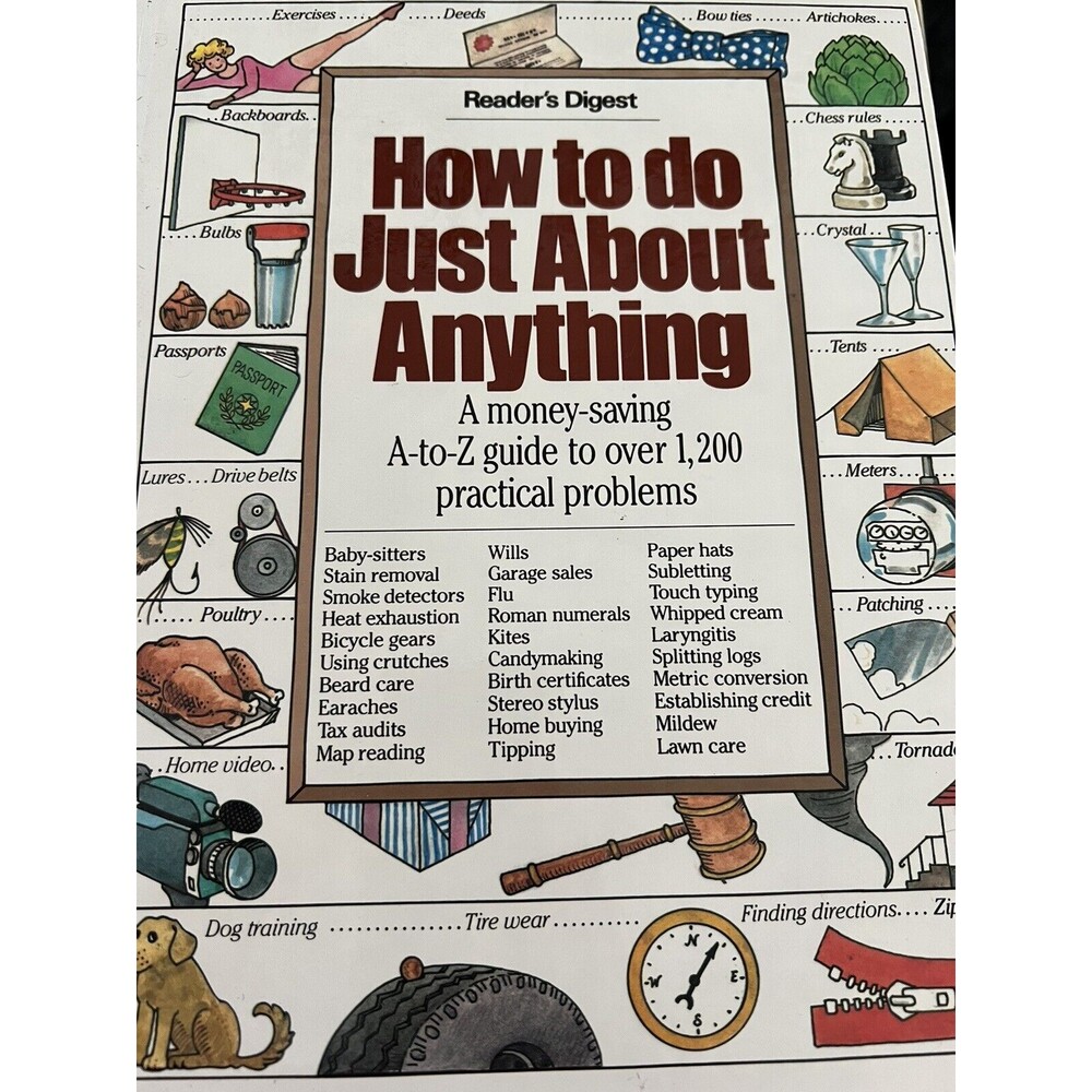 How To Do Just About Anything Reader's Digest Hardcover 1986 448 pages